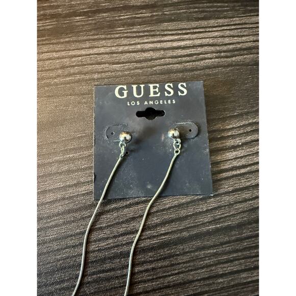 6/$25 Vintage NWT Guess Los Angeles Crystal Drop Dangle Earring - Picture 3 of 6